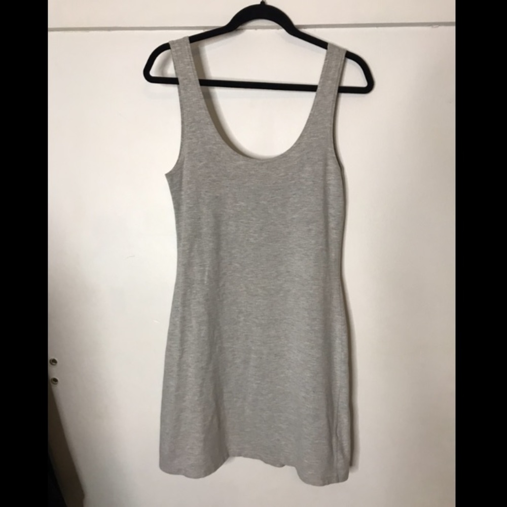 Gray knit dress